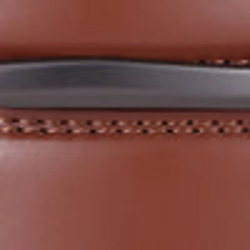 Curved Horseshoe Leather Ratchet Belt