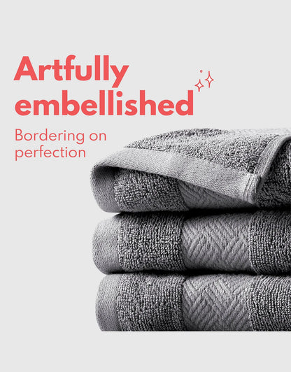 Soft Absorbent Luxury Cotton Bath Towel 30x56 - 6 Pack