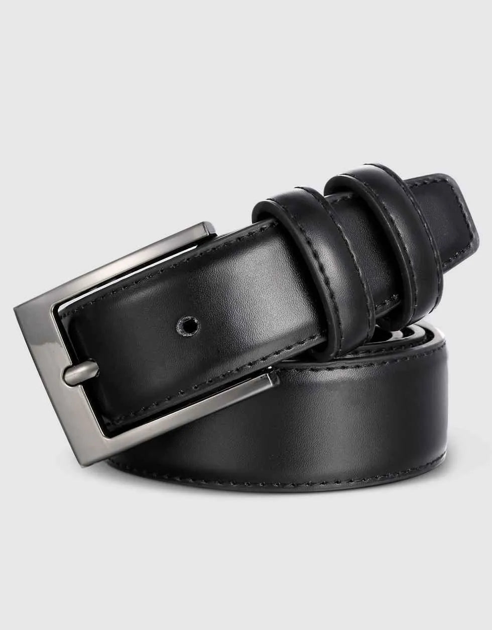 Men's Dual Ring Leather Belt