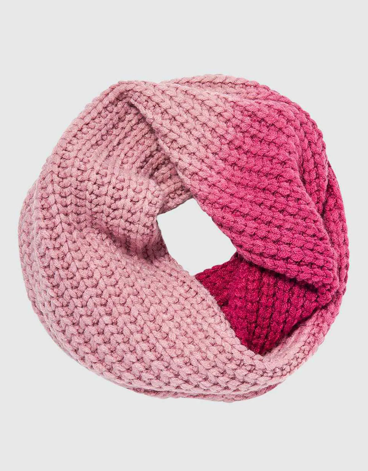 Women's Cable Knit Ombre' Infinity Circle Scarf