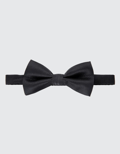 Men's Textured Strap 1" Wide Suspender Bow Tie