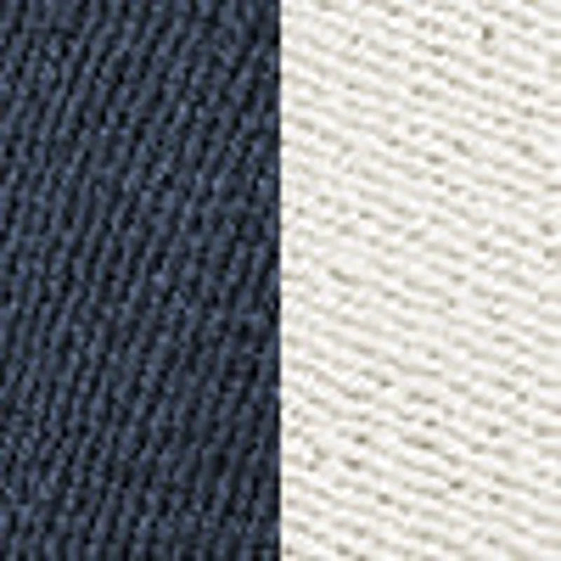 Navy Blue & Alabaster
