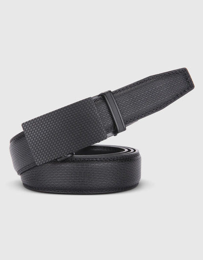 Men's Treaded Imprint Leather Ratchet Belt