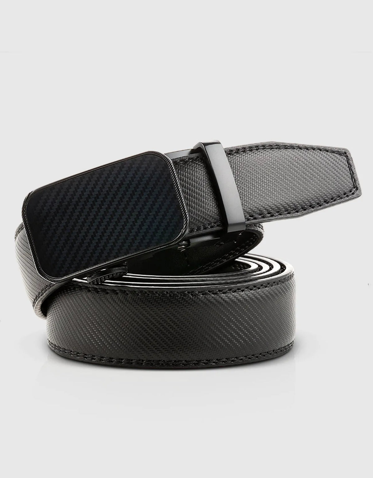 Men's Blocks Leather Ratchet Belt
