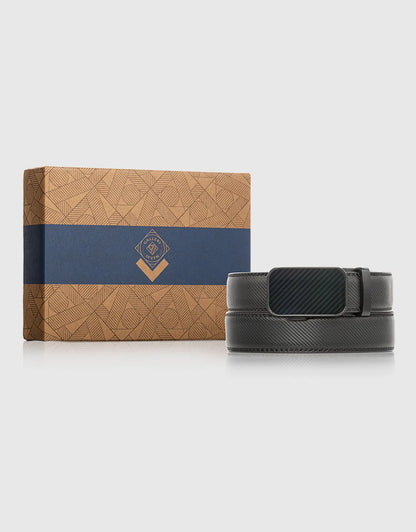 Men's Blocks Leather Ratchet Belt