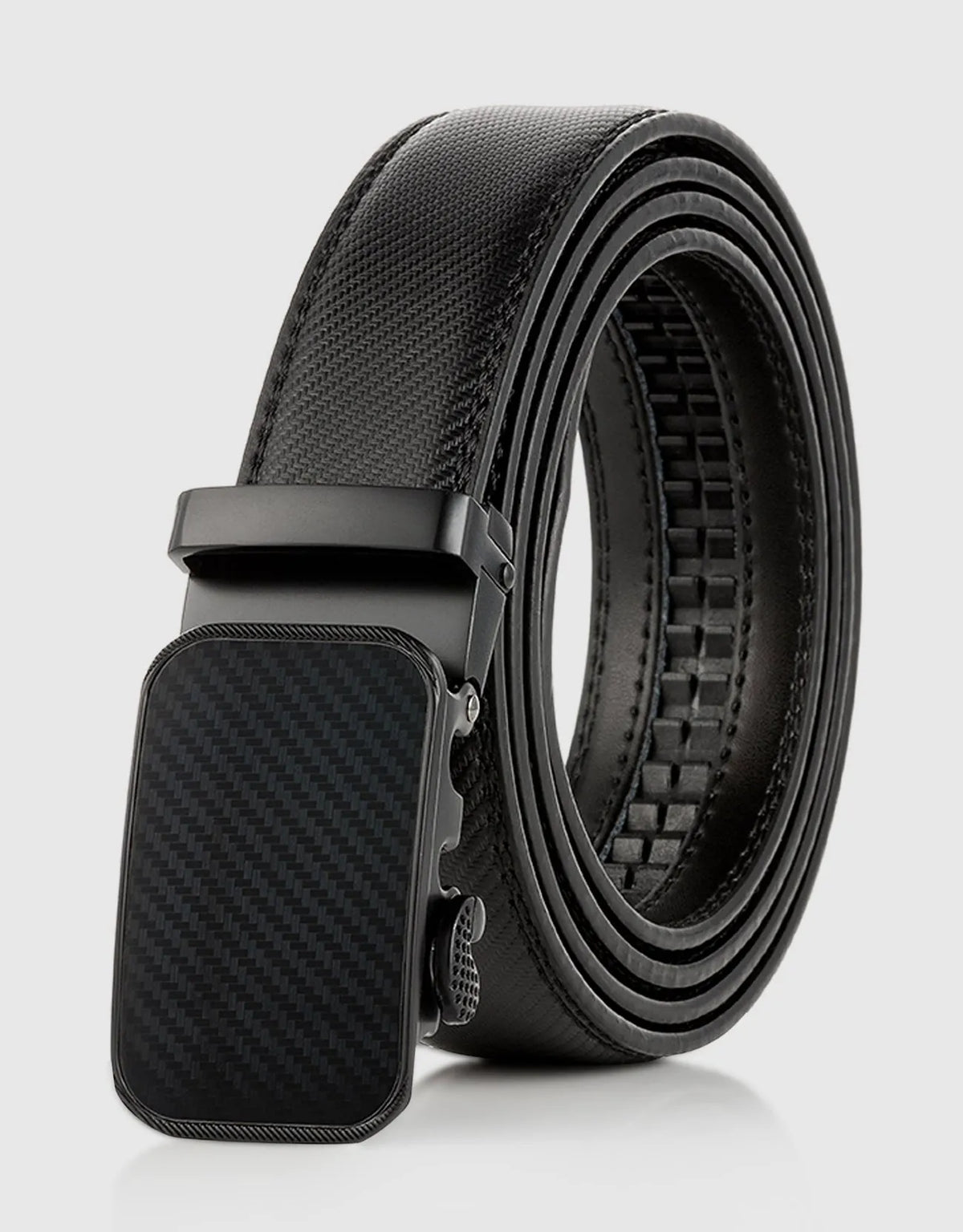 Men's Blocks Leather Ratchet Belt