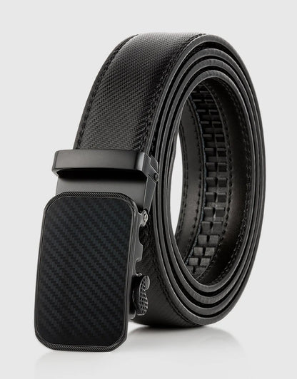 Men's Blocks Leather Ratchet Belt