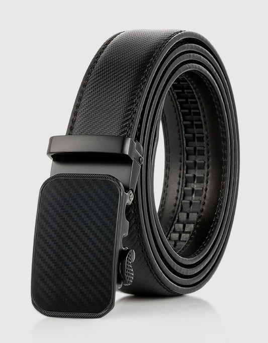 Men's Blocks Leather Ratchet Belt