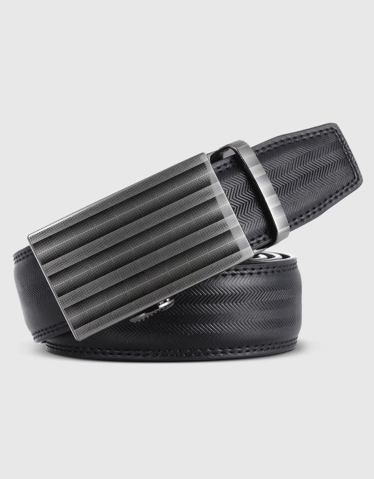 Men's Grayscale Stipple Leather Ratchet Belt