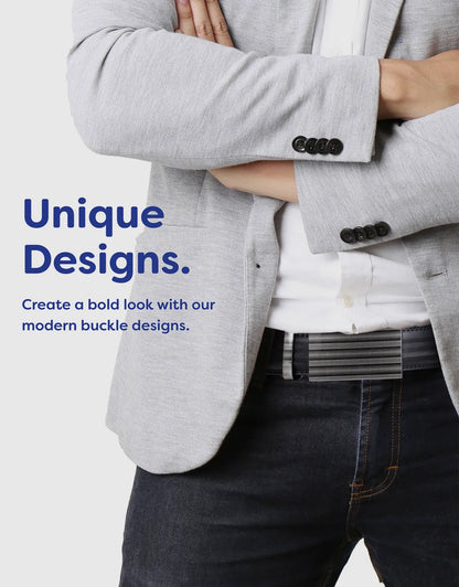 Men's Grayscale Stipple Leather Ratchet Belt