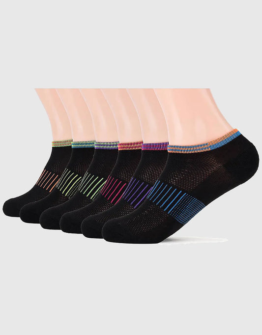 Women's No-Show Athletic Sport Socks 6 Pack