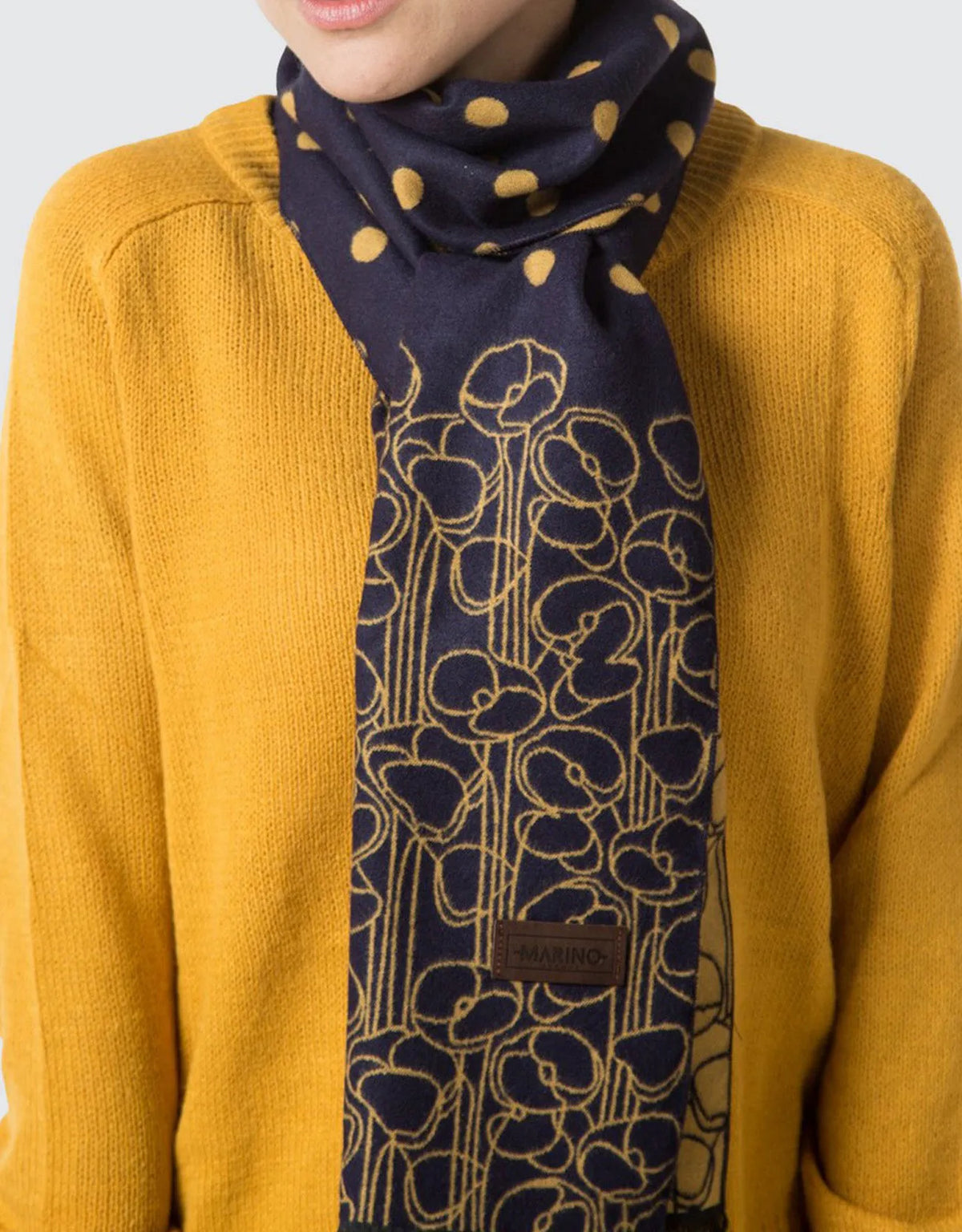 Gold on Navy