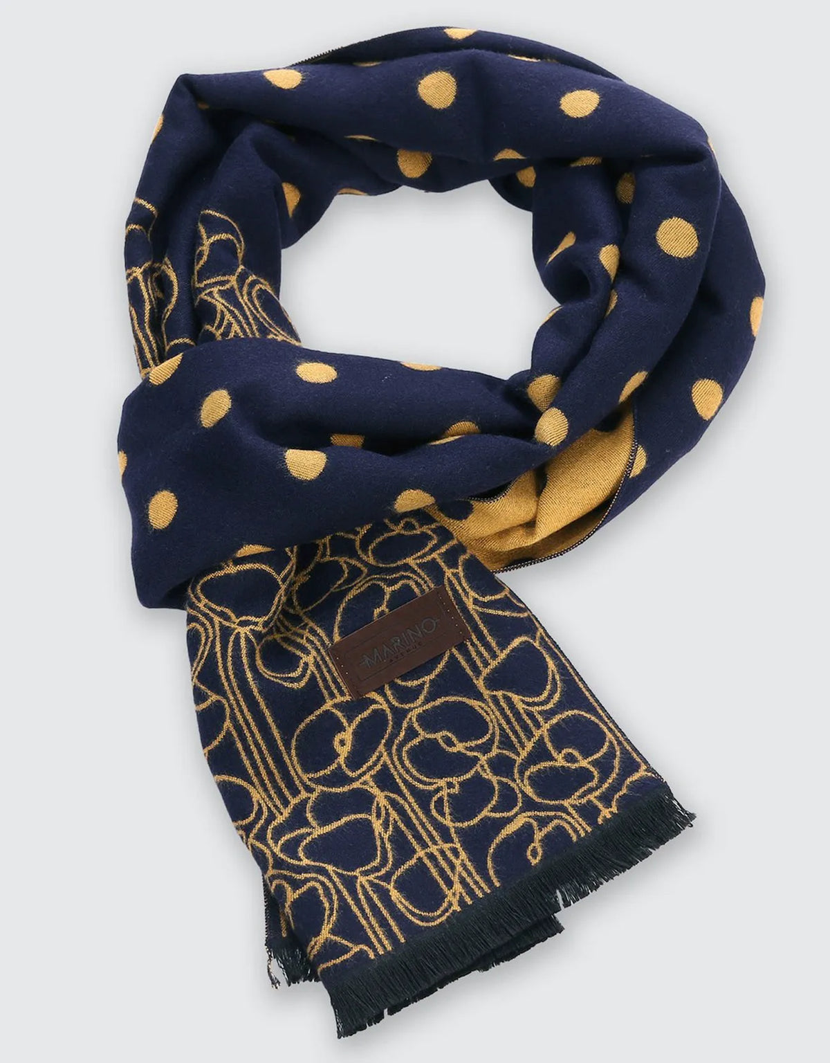 Gold on Navy