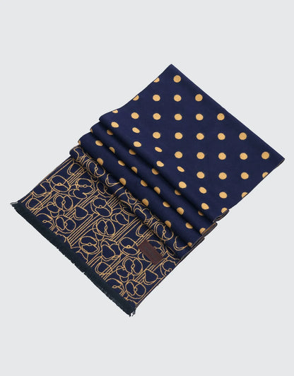 Gold on Navy