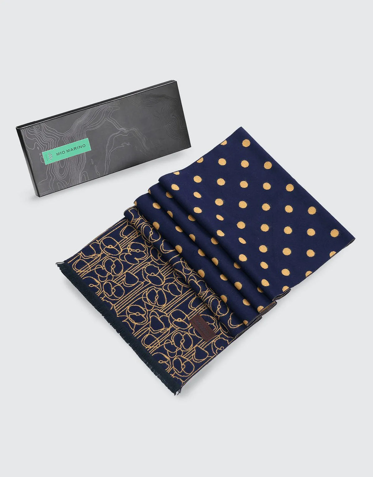 Gold on Navy