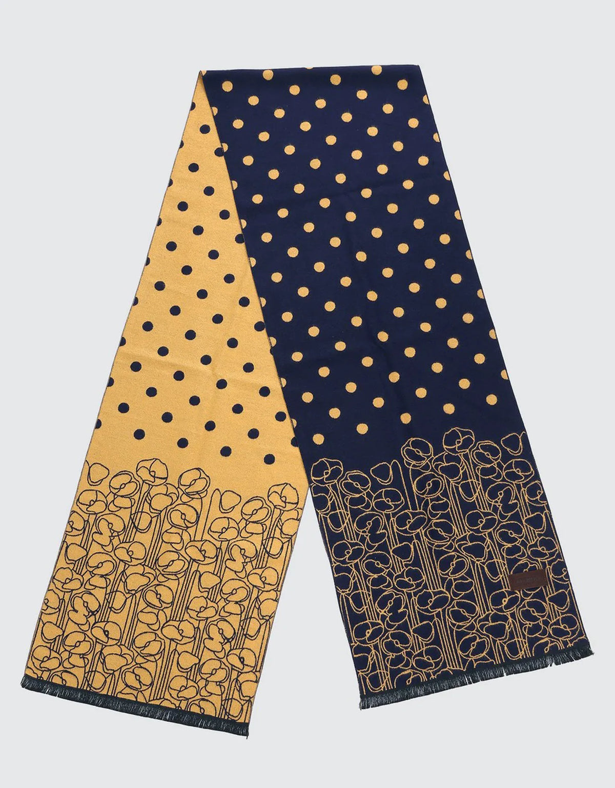 Gold on Navy