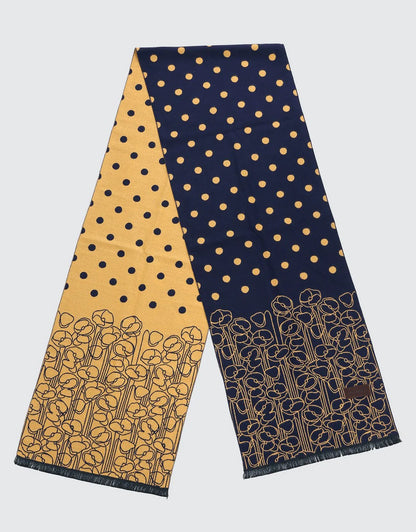 Gold on Navy