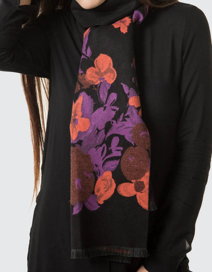 Women's Cashmere Feel, 100% Cotton Fashion Winter Scarf