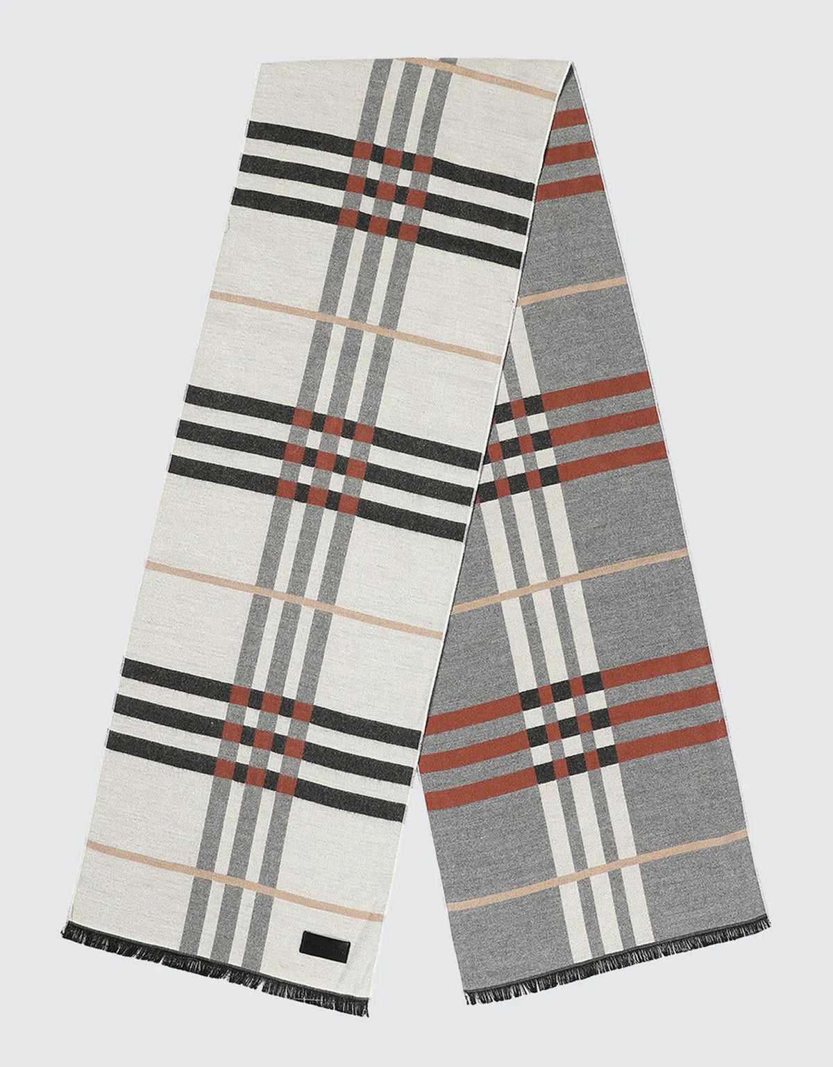 Red Twigs on Gray/black