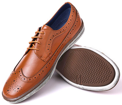 Casual Wingtip Oxford Dress Shoes