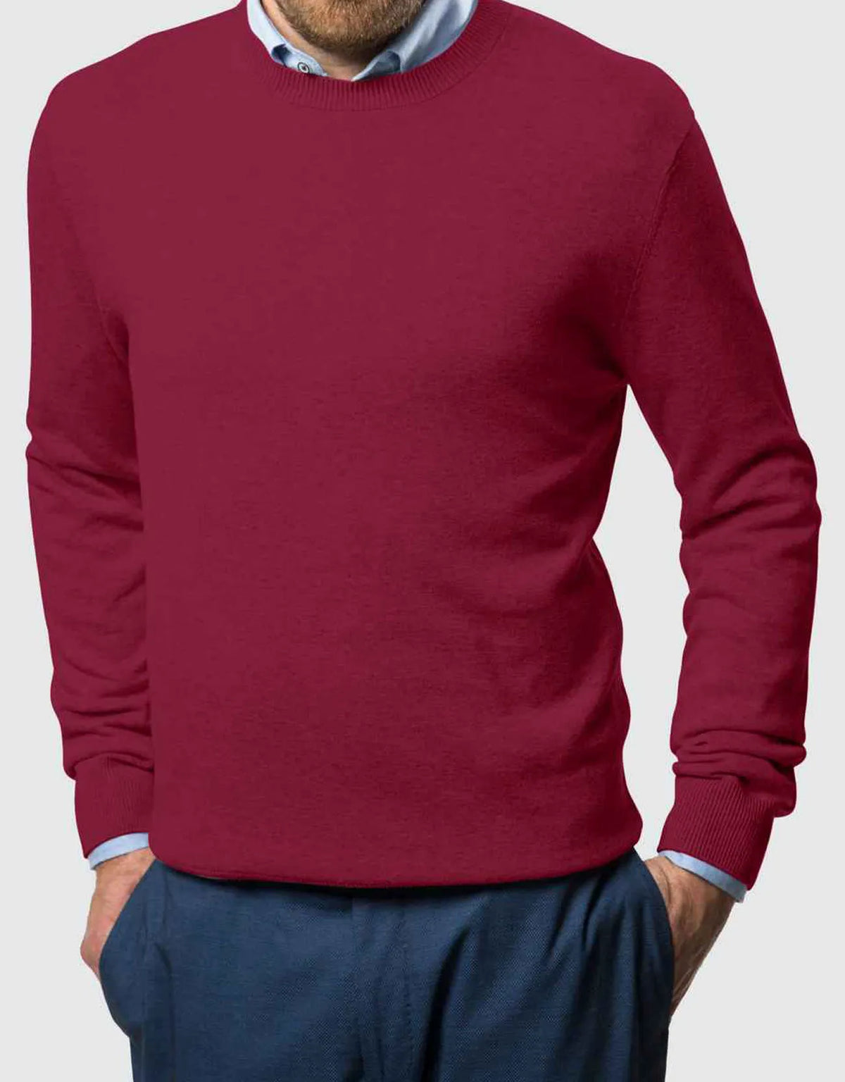 Men's Winter Crew Lightweight Pullover Sweater