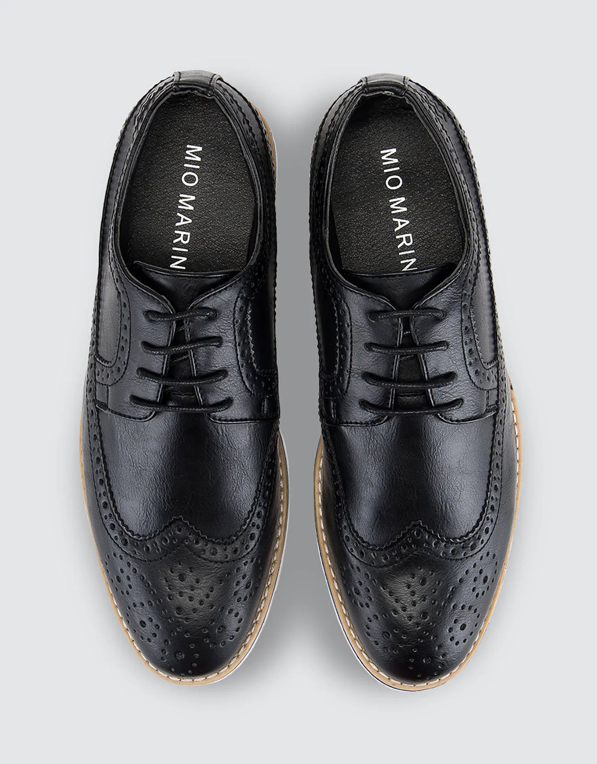 Ornate Wingtip Casual Oxford Shoes