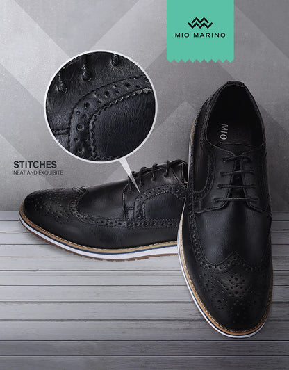 Ornate Wingtip Casual Oxford Shoes
