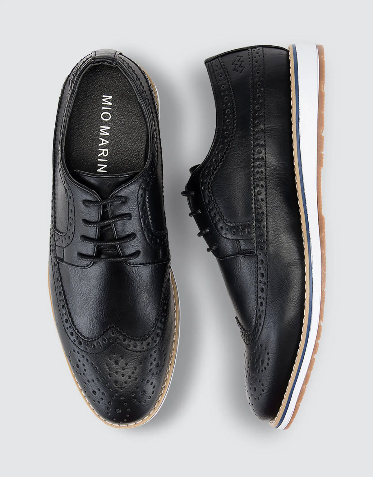Ornate Wingtip Casual Oxford Shoes