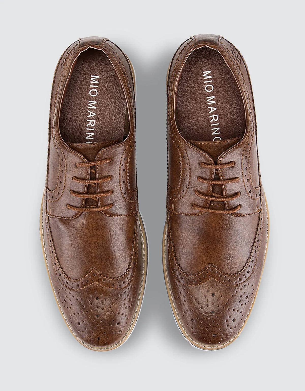 Ornate Wingtip Casual Oxford Shoes