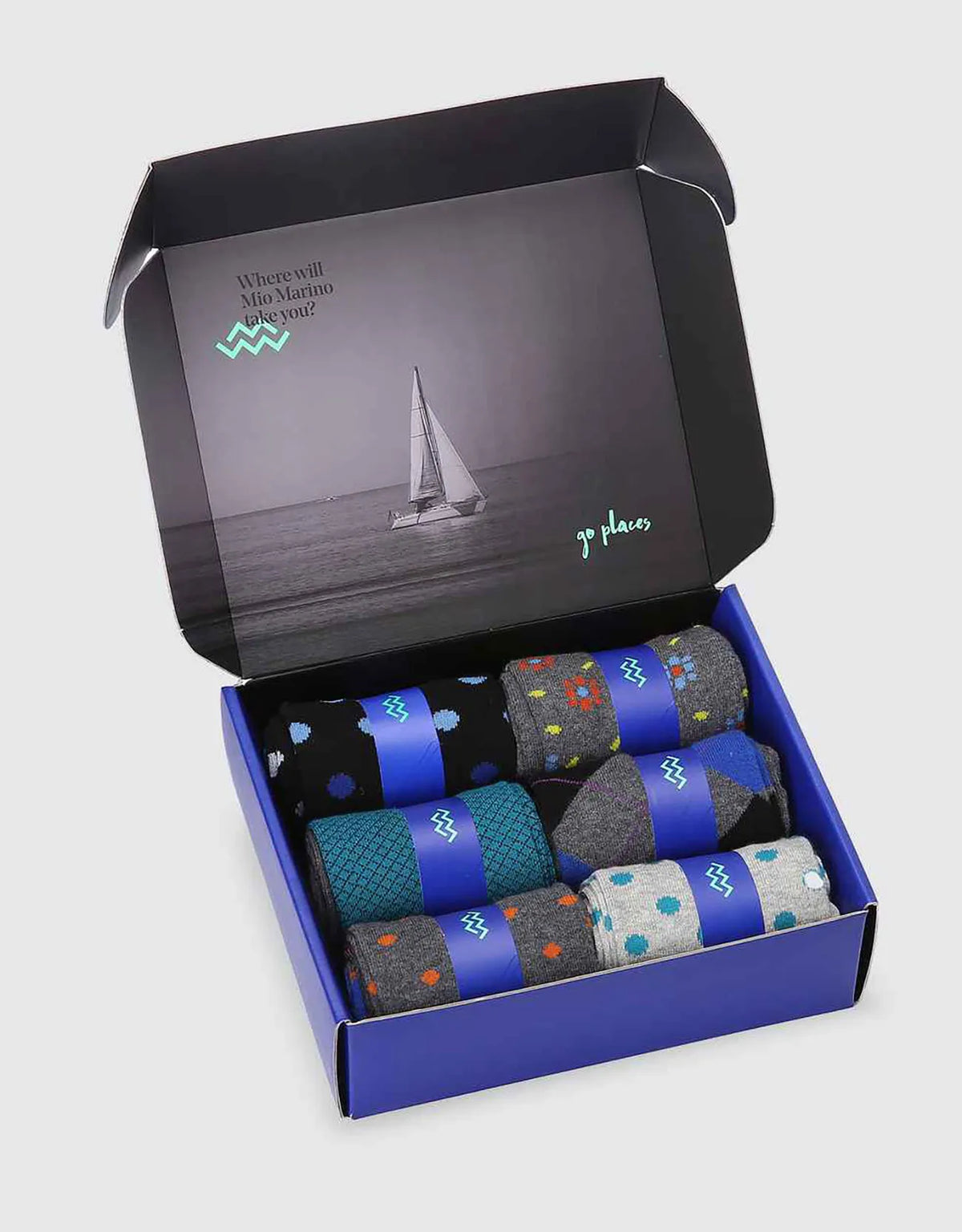 Men's Retro Collection Dress Socks 6 Pack
