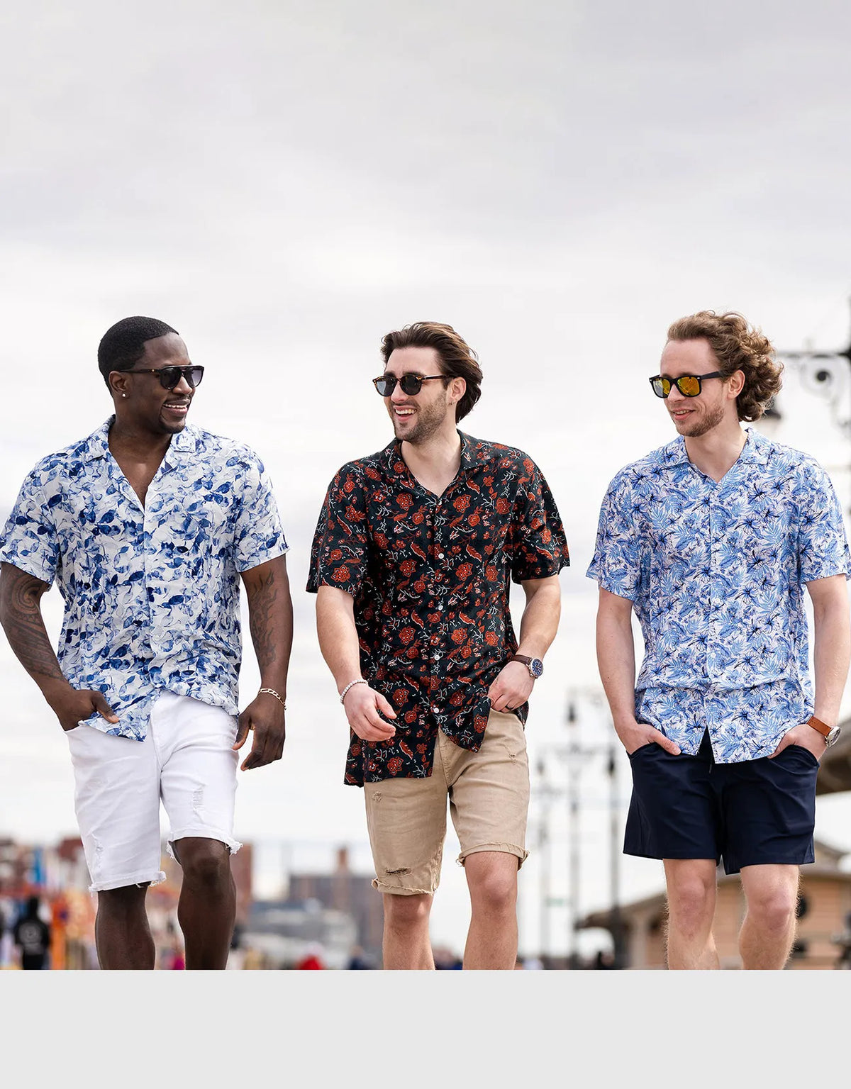 Men's Casual Button-Down Hawaiian Shirt