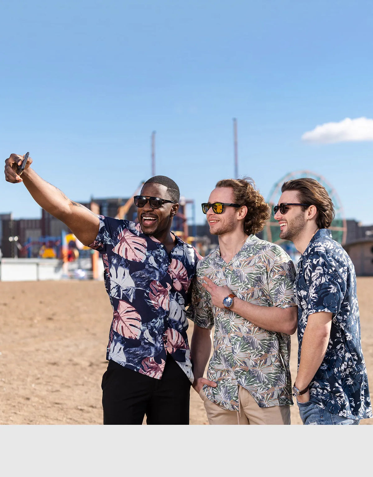Men's Casual Button-Down Hawaiian Shirt