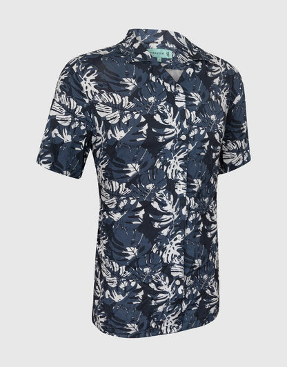 Men's Casual Button-Down Hawaiian Shirt