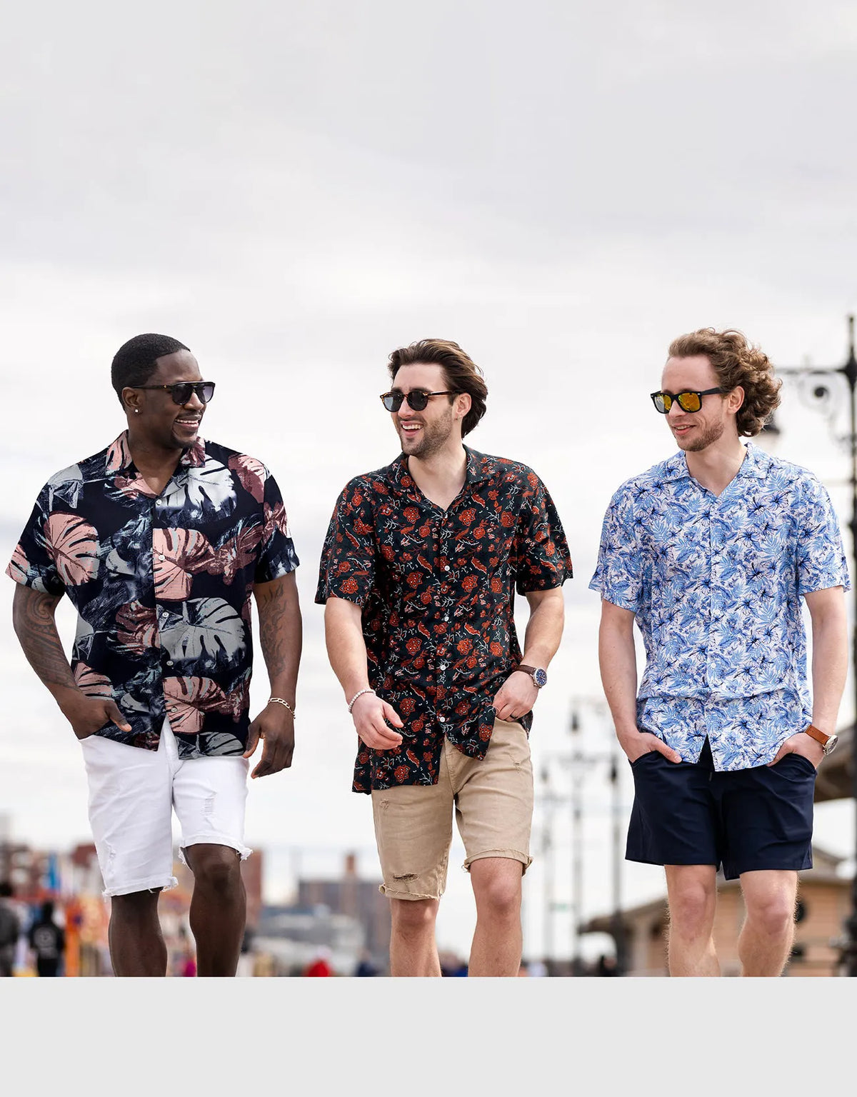 Men's Casual Button-Down Hawaiian Shirt