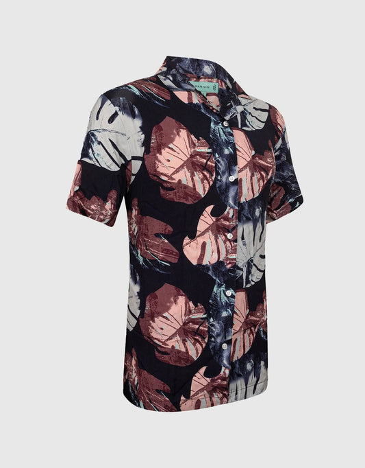 Men's Casual Button-Down Hawaiian Shirt