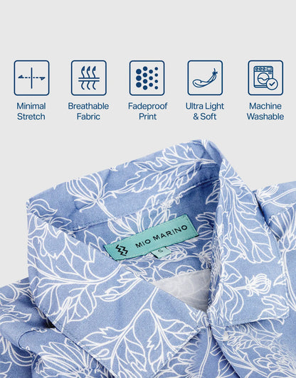 Men's Casual Button-Down Hawaiian Shirt