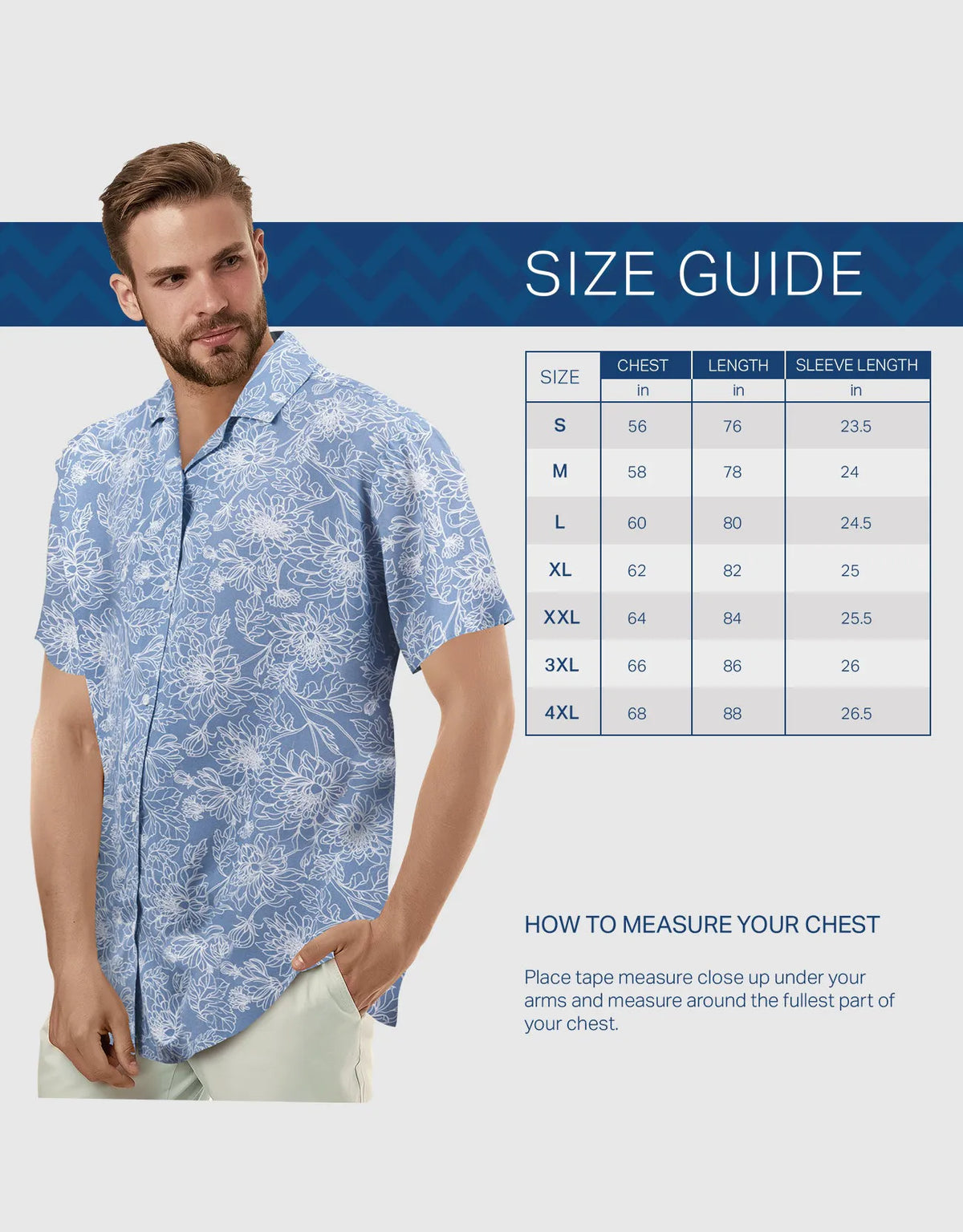Men's Casual Button-Down Hawaiian Shirt