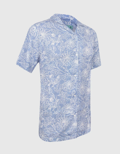 Men's Casual Button-Down Hawaiian Shirt
