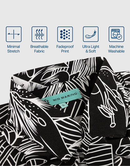 Men's Casual Button-Down Hawaiian Shirt