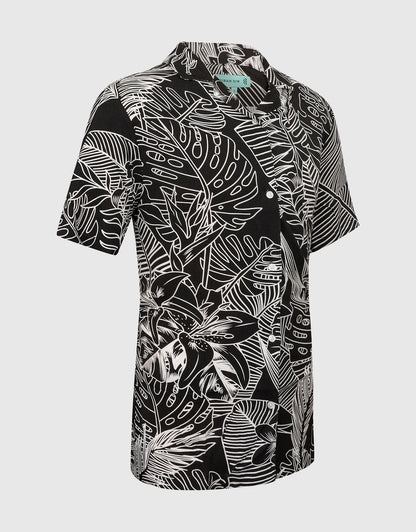 Men's Casual Button-Down Hawaiian Shirt