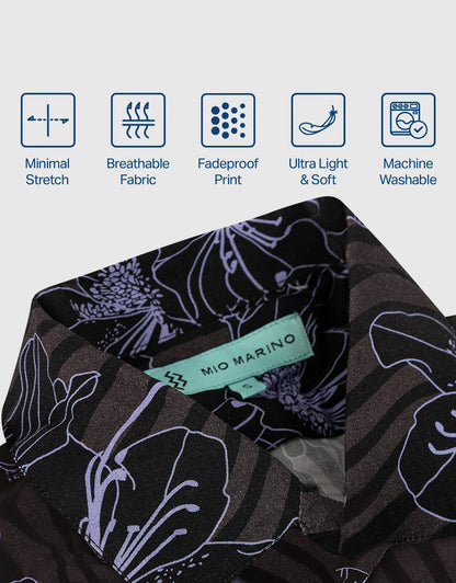 Men's Casual Button-Down Hawaiian Shirt