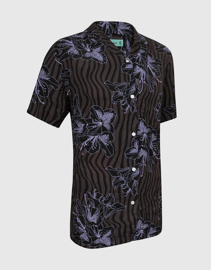 Men's Casual Button-Down Hawaiian Shirt