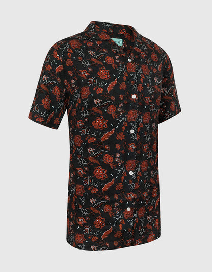 Men's Casual Button-Down Hawaiian Shirt