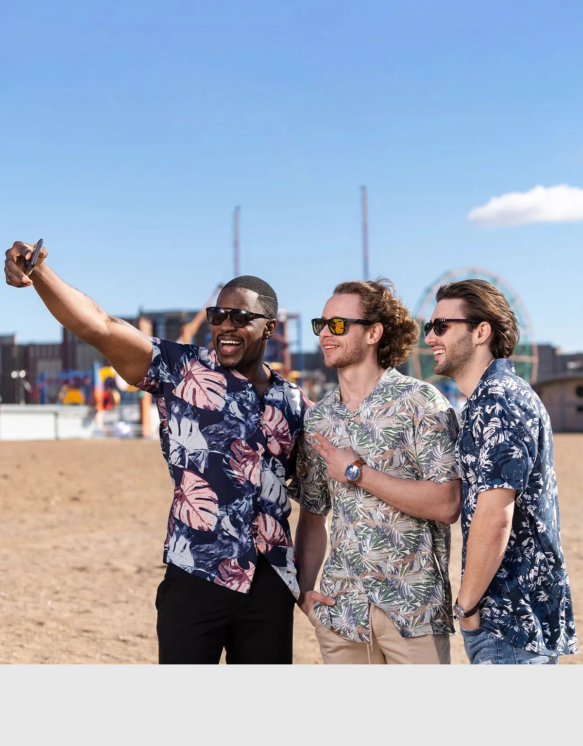 Men's Casual Button-Down Hawaiian Shirt