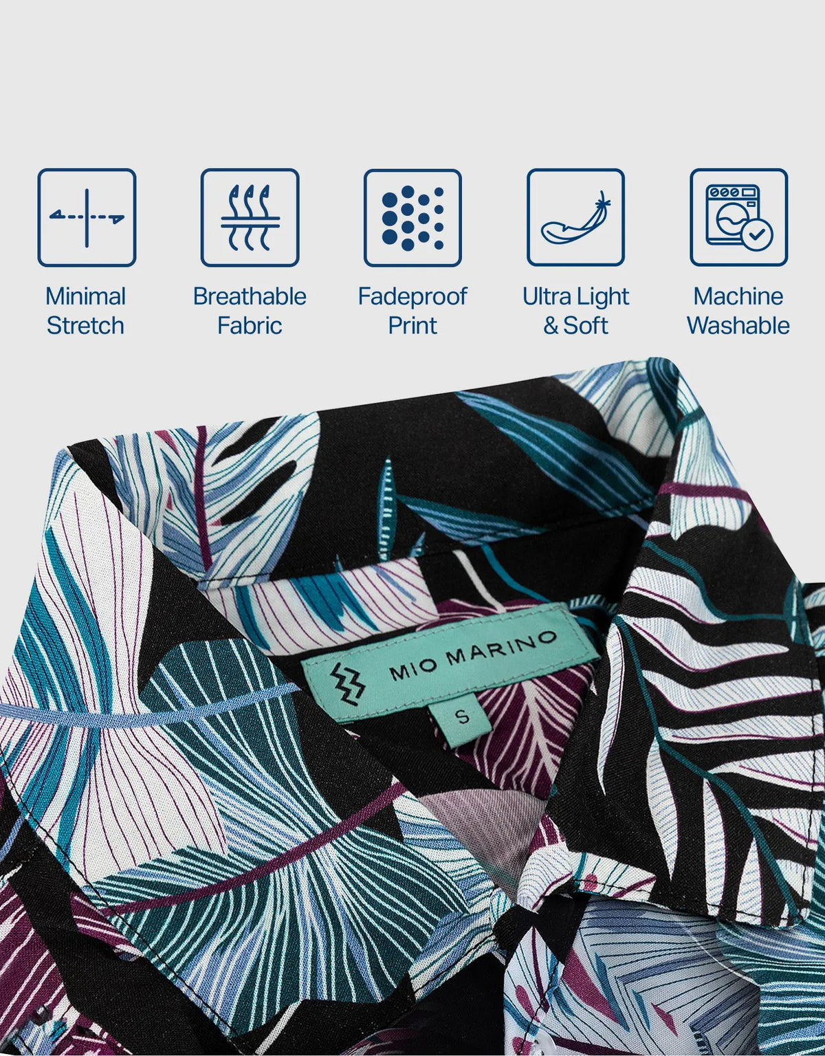 Men's Casual Button-Down Hawaiian Shirt