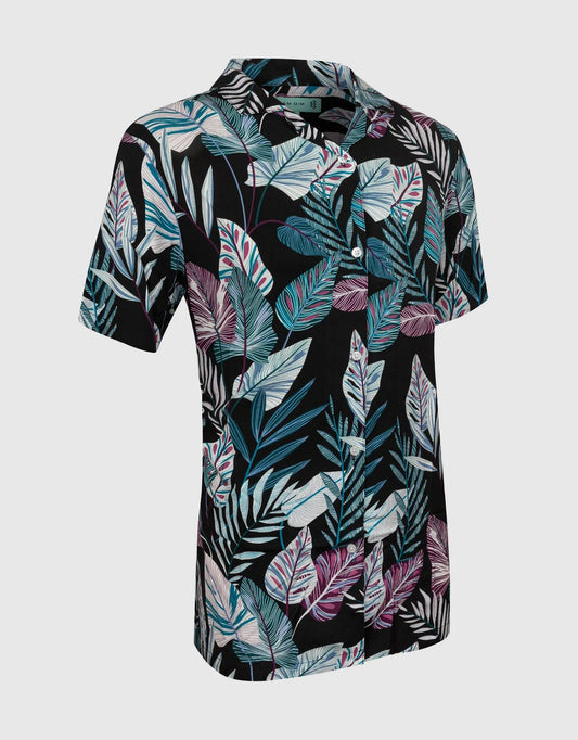 Men's Casual Button-Down Hawaiian Shirt