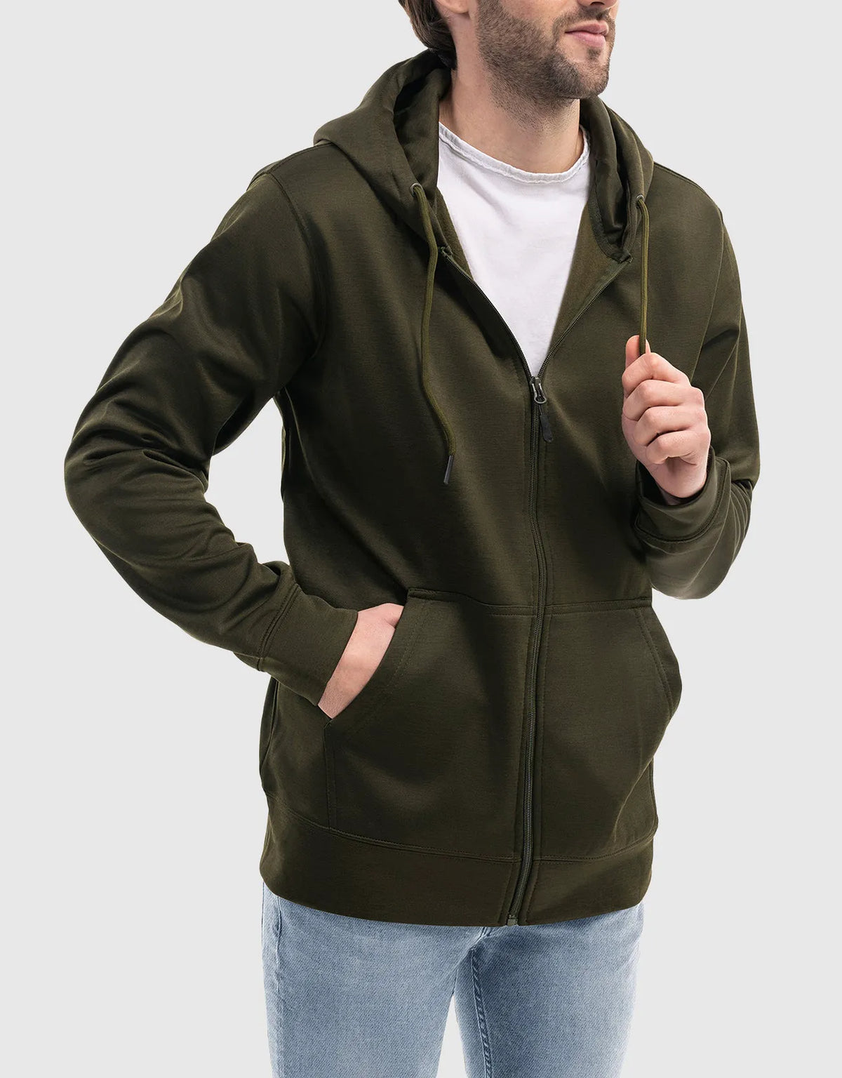 Men’s Full Zip Hooded Sweatshirt by Mio Marino