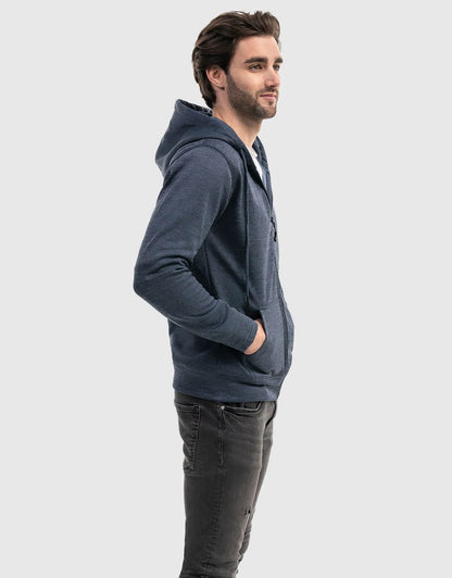 Men’s Full Zip Hooded Sweatshirt by Mio Marino