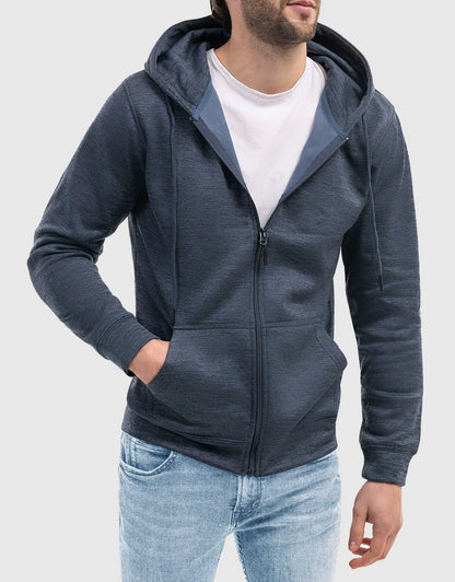 Men’s Full Zip Hooded Sweatshirt by Mio Marino