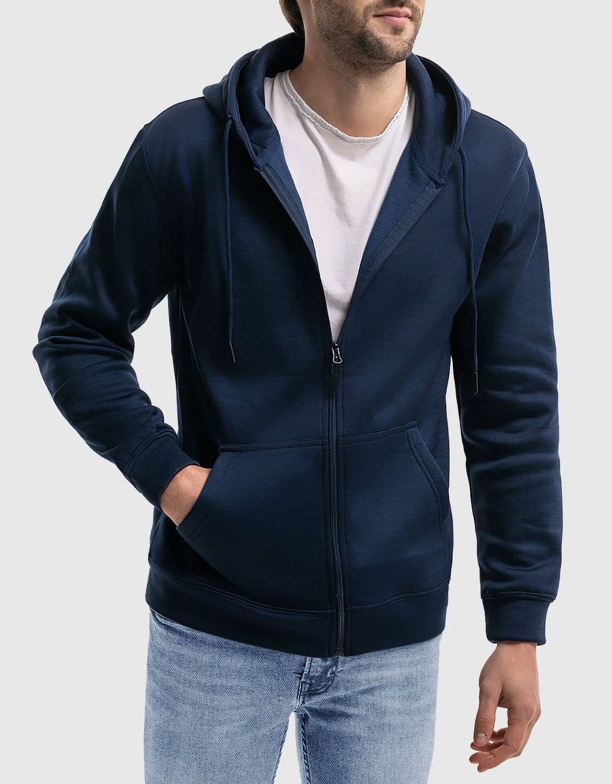 Men’s Full Zip Hooded Sweatshirt by Mio Marino